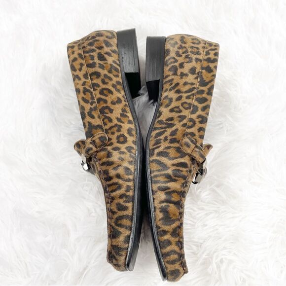 Stuart Weitzman Jeweled Leopard Print Suede Loafers - Picture 6 of 11